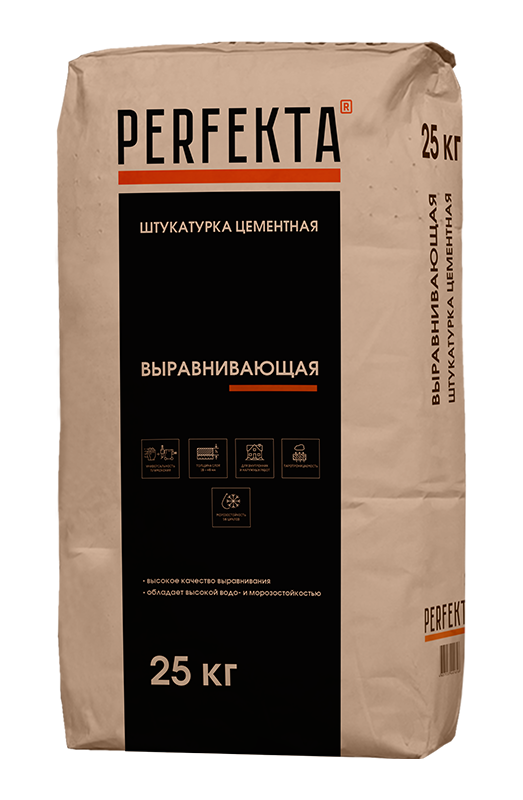 Штукатурка цементная Выравнивающая МН, 25 кг