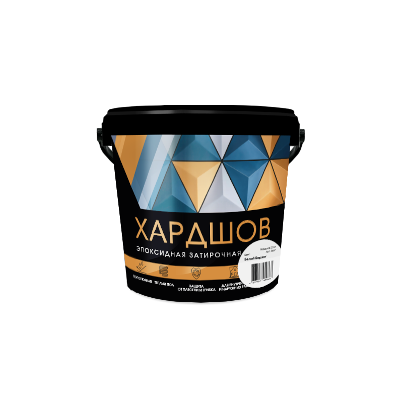 Эпоксидная затирочная смесь Хардшов цвет 100 Белый бархат, 2,5 кг