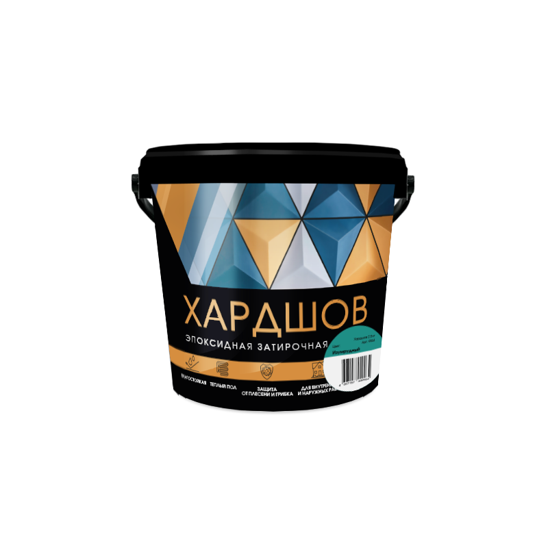 Эпоксидная затирочная смесь Хардшов цвет 510 Изумрудный, 2,5 кг