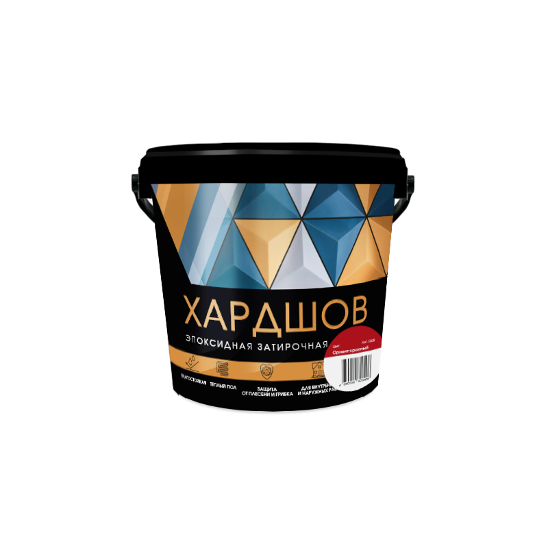 Эпоксидная затирочная смесь Хардшов цвет 650 Ориент красный, 2,5 кг